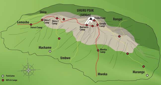 Lemosho Route  6 Days  Kilimanjaro Climbing