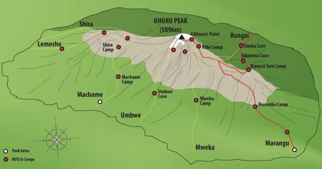 Rongai Route  6 Days  Kilimanjaro Climbing