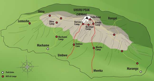 Umbwe Route  6 Days  Kilimanjaro Climbing